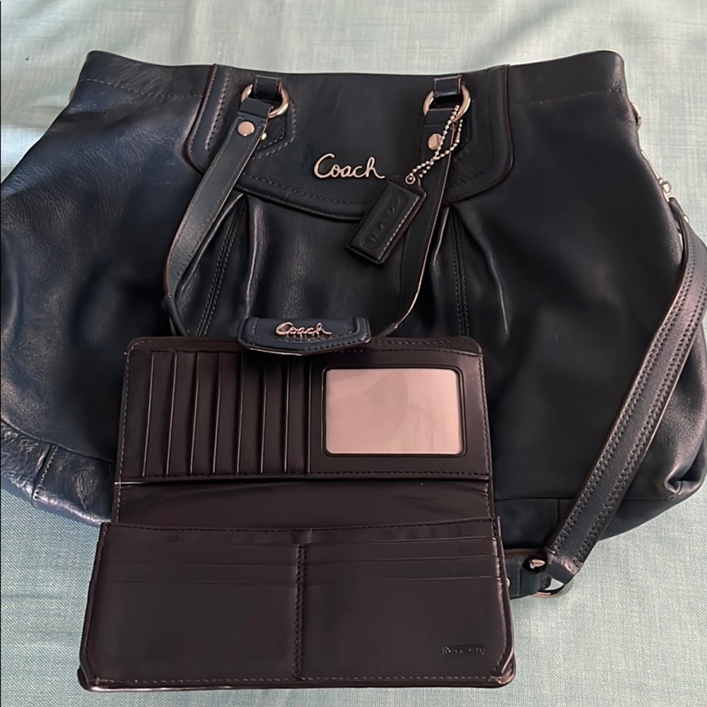 Coach purse with matching wallet